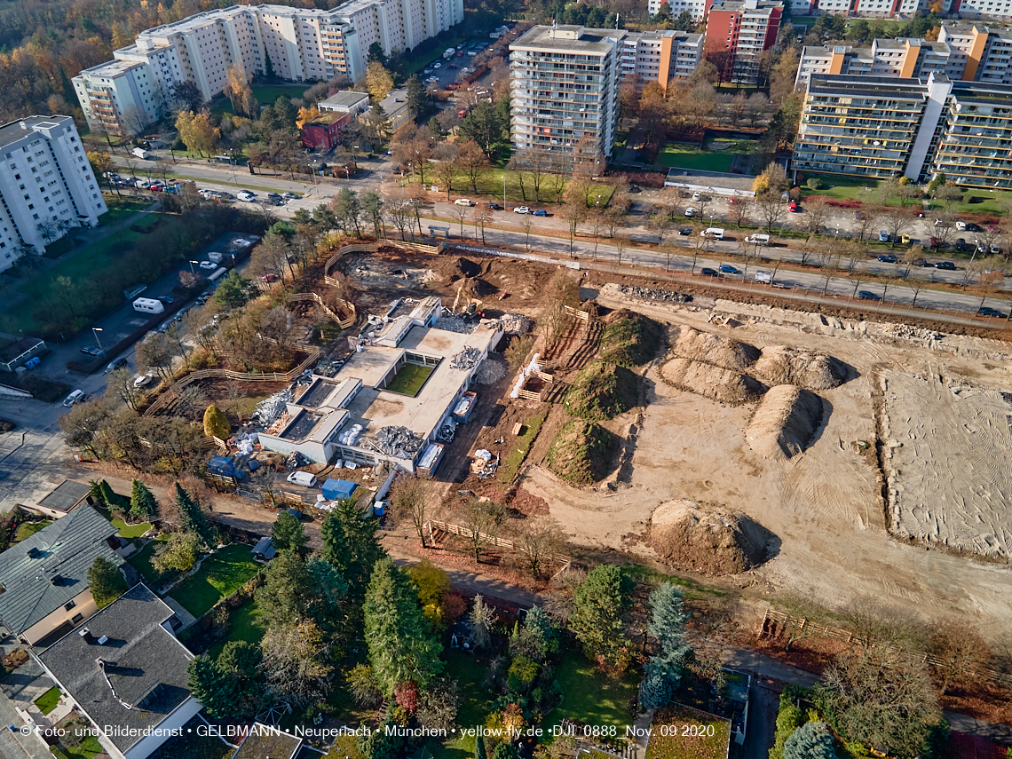 09.11.2020 - Baustelle Grundschule am Karl-Marx-Ring in Neuperlach